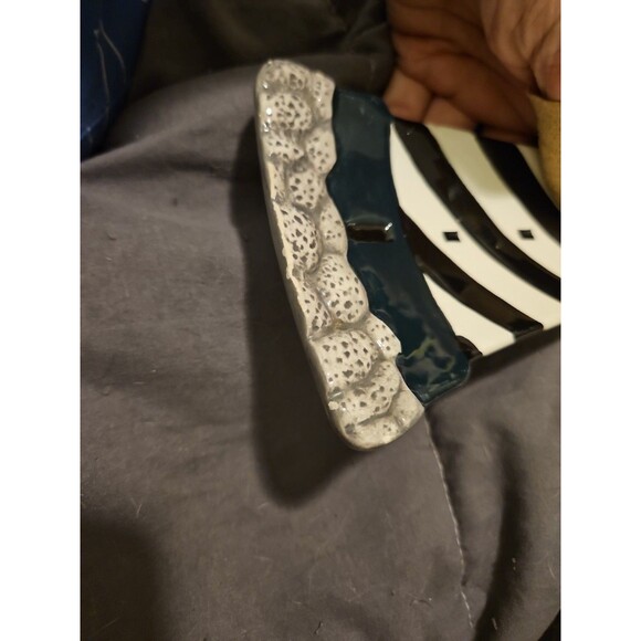 Sakura China Spoon Rest Coastal Breeze Lighthouse VTG 1998 Hand Painted 8.5" - Picture 7 of 7